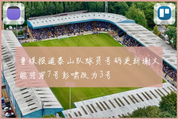 鲁媒报道泰山队球员号码更新谢文能将穿7号彭啸改为3号